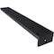 Ekena Millwork Hidden Floating Steel Heavy Duty Bracket w/ Flange, Powder Coated Black 2 1/2"W x 18"D x 1 1/2"H BKTM02X18X01HFPBL - alternate 8